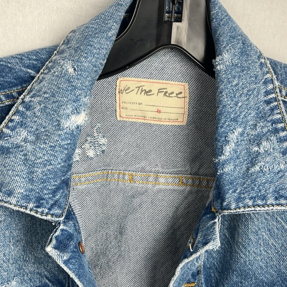 We the free xs Women's Blue Denim Jacket - Picture 2 of 6
